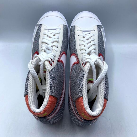 Nike Blazer Mid '77 Sneaker Gray White Red CW5838-022 Mens Size 14 New - Picture 6 of 12